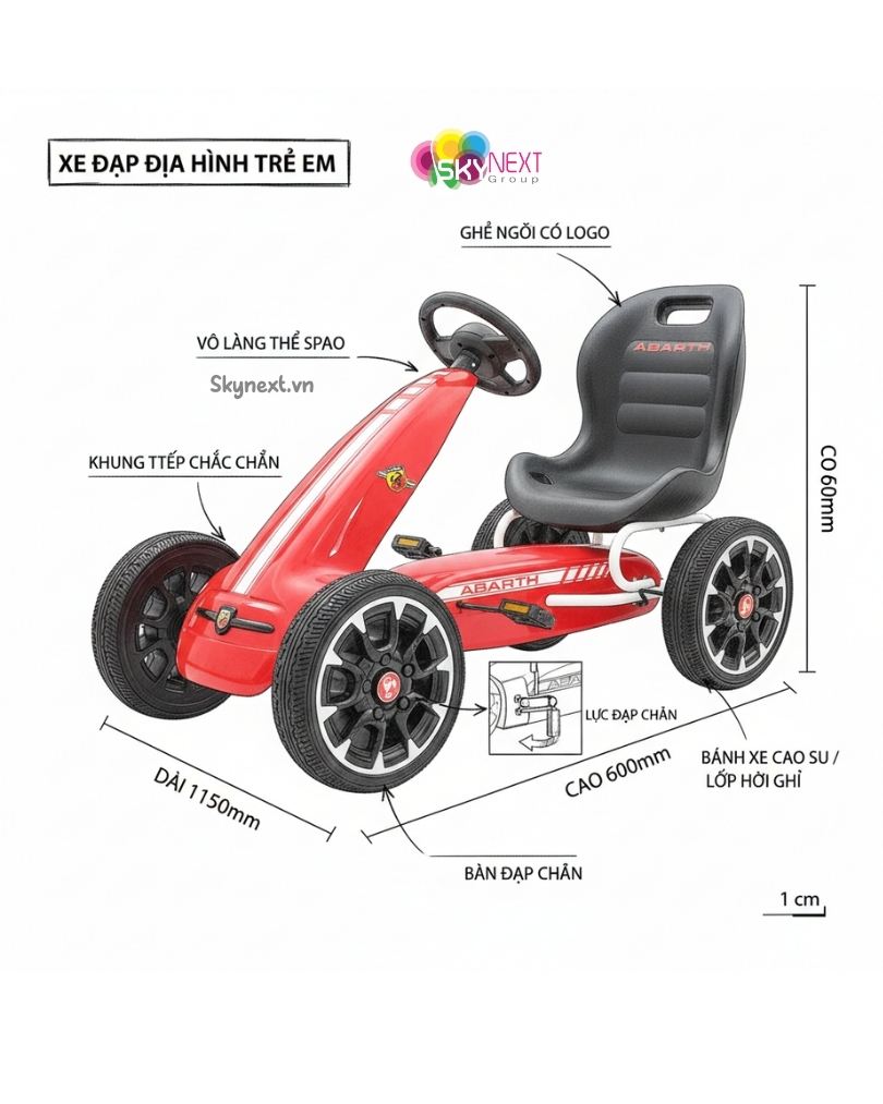Xe dap chan Go Kart