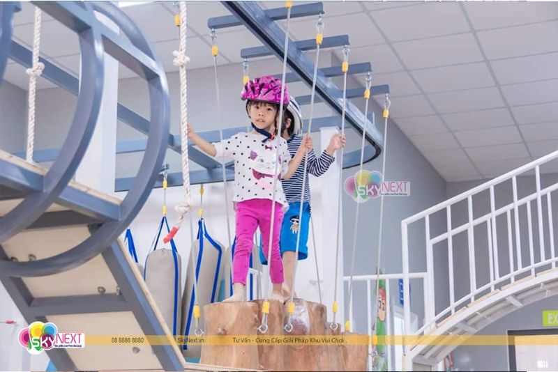 Thiết kế nội thất khu vui chơi trong nhà: hướng dẫn thi công an toàn 1 thiết kế nội thất khu vui chơi trong nhà - Khu vui chơi trẻ em nội thất pastel an toàn